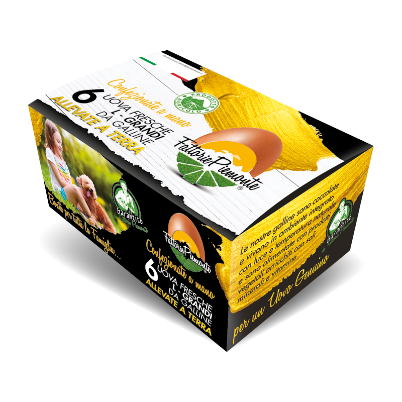 Fattorie Piemonte Confezione deluxe 6 uova l grandi